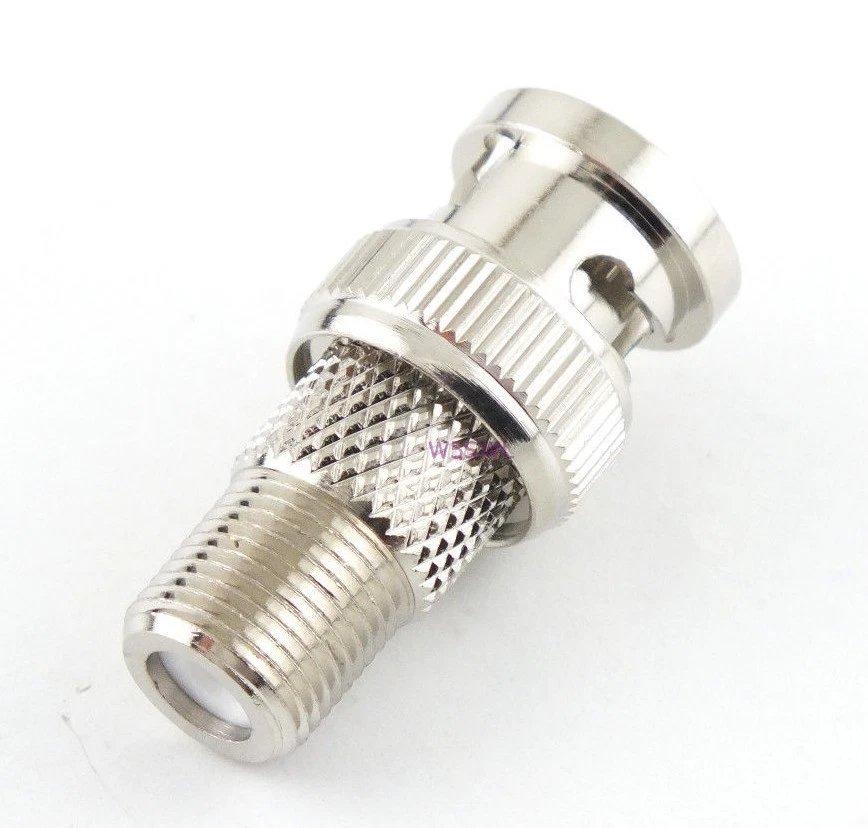 BNC Male to Type F Female Coax Adapter Connector - USA Ham Radio Seller - Image 2 of 2