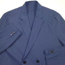 $445 Theory Clinton Eco Crunch Good Linen Double-Breasted Sport Coat Mens 44R