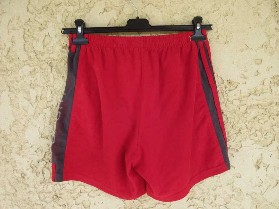 Short ADIDAS vintage peau de pêche rouge années 80 SPORT 38 US S D 3 - Photo 3/4
