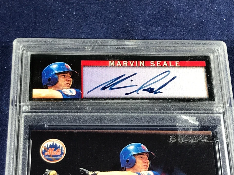 G2-14 MARVIN SEALE NEY YORK METS 2001 TOPPS RESERVE SIGNED ROOKIE PA GRADED 8 - Image 2 of 4