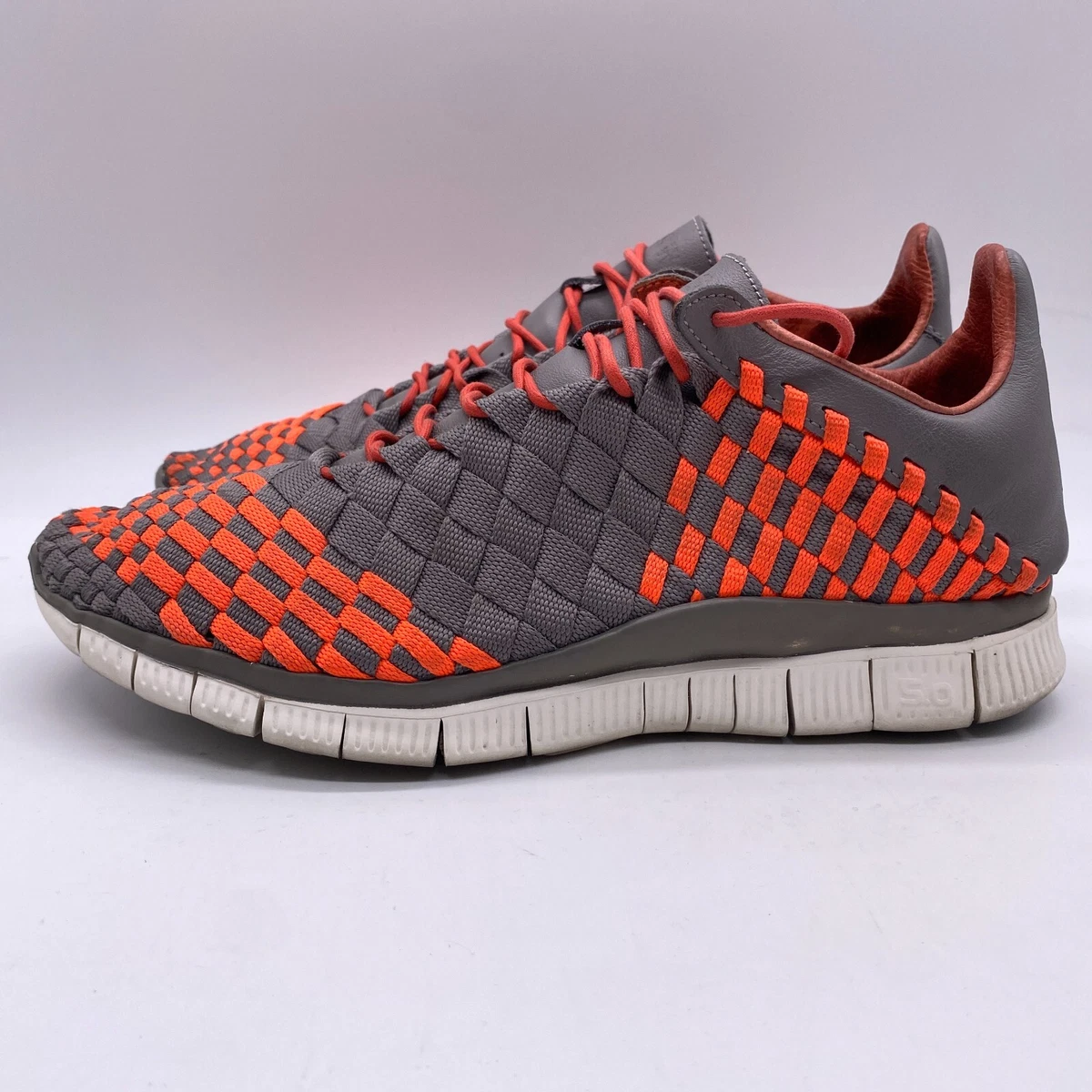 Tekstschrijver koffer George Bernard Nike Free Inneva Woven Men Size 9 Gray Running Athletic Shoes Sneakers Lace  Up | eBay