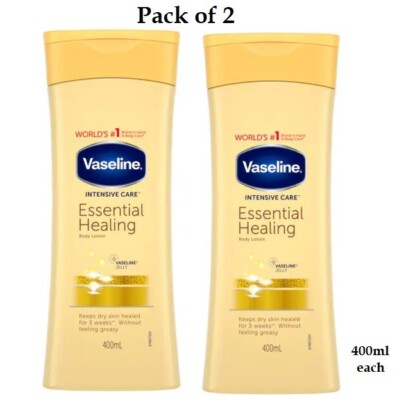 Vaseline Intensive Care Essential Healing Body Lotion 400ml 2er Pack