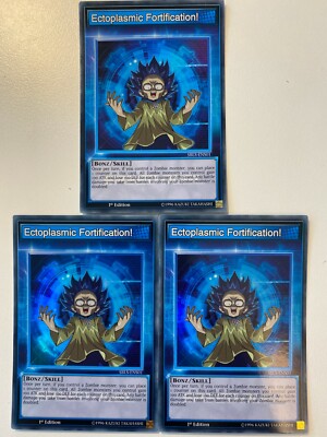 Yugioh Ektoplasmatische Festung SBLS-ENS01 SPEED DUEL Super Rare NM x3 Play Set