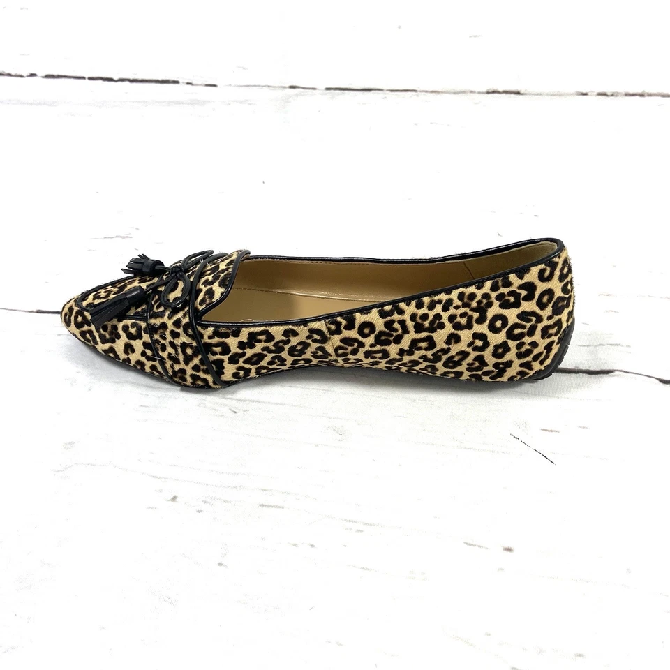 Zapatos Talbots para mujer 7,5 M marrón/negro borla mocasines pelo de becerro estampados de leopardo Foto 4 de 4