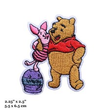 Winnie The Pooh Winnie And Piglet Cartoon Characters Embroidered Iron On Patch