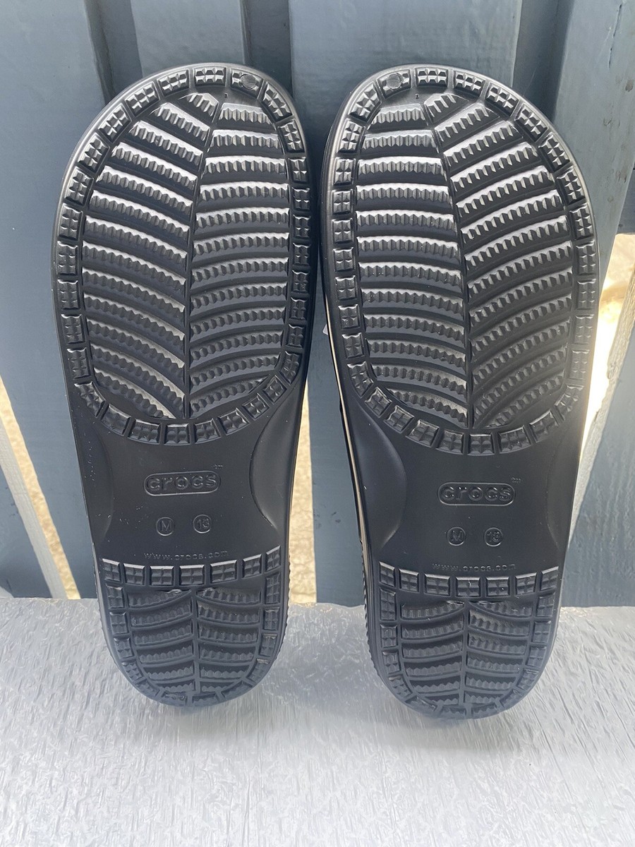 Crocs Men\'s Classic Sandal Slide Black Daisy Sz13 US Crocs Unisex Men main image 3