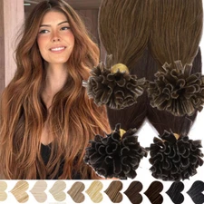 Keratin Tip Nail U-Tip Human Hair Extensions Pre-bonded 100% Remy-Hair 200s 100g