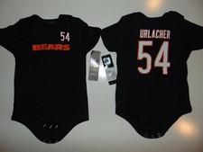 BRIAN URLACHER NFL CHICAGO BEARS 54 BABY BODY SUIT Infant 6/9 12M 18M 24M  NEW