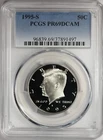 1995 S Kennedy Half Dollar Proof Lot- Clad & Silver- PCGS PR 69 DCAM (2 Coins)