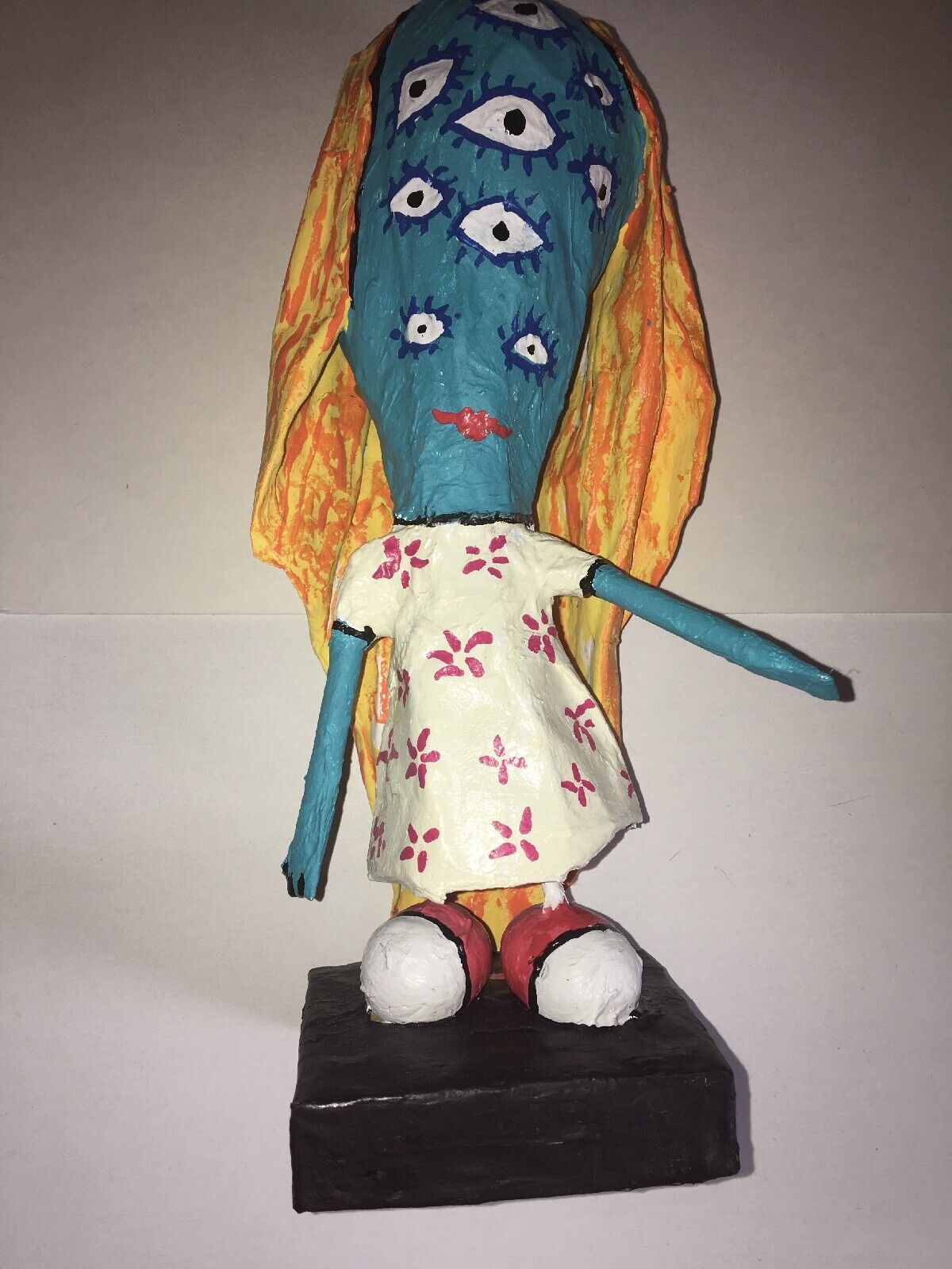 The Girl With Many National products Handmade Eyes Papier Mache Max 45% OFF