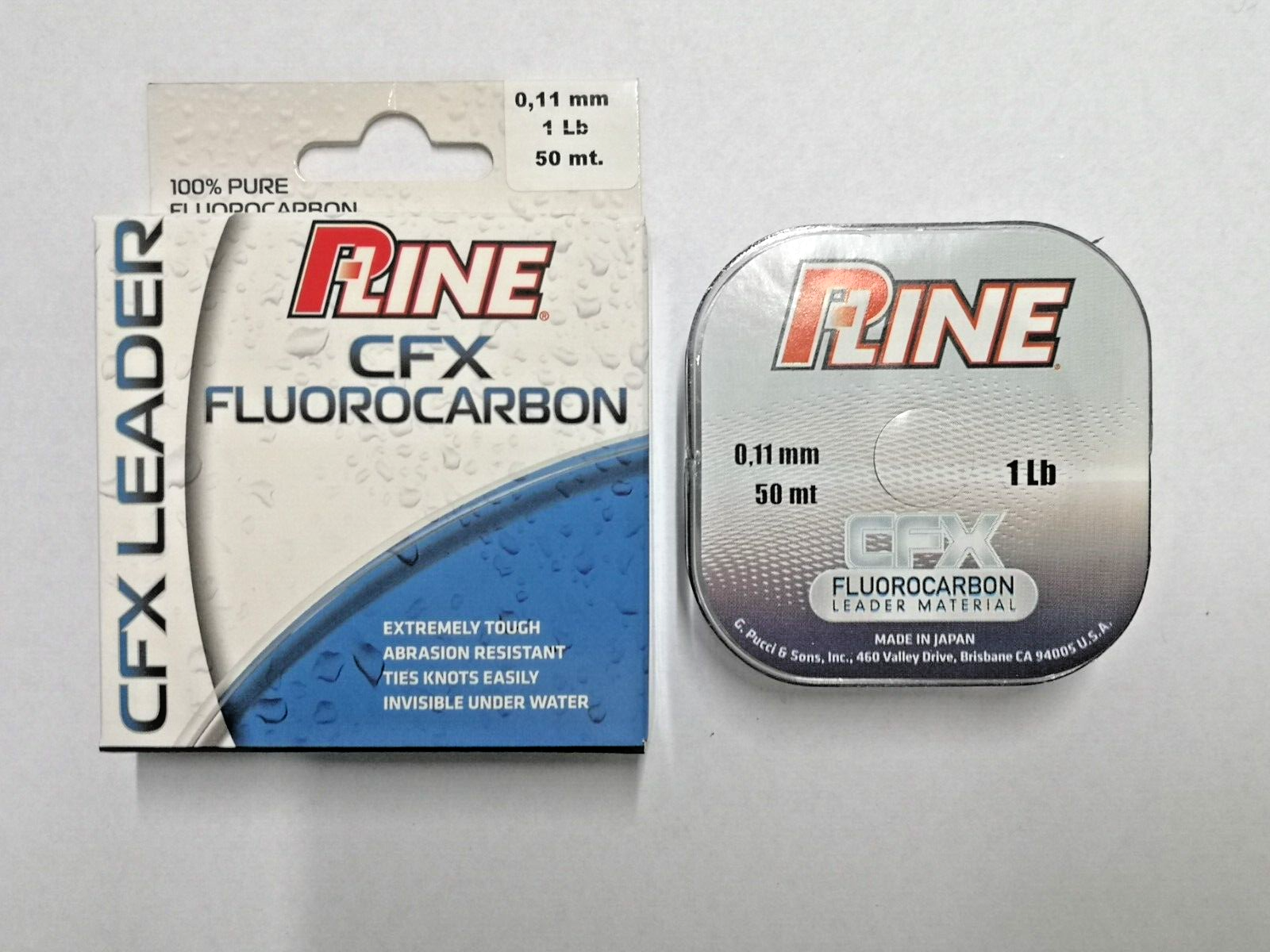 Filo pesca P-LINE CFX FLUOROCARBON 50 m 0,11 mm 1 Lb per terminali FA319