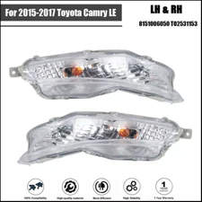 Front Fog Lights Lamps w/Bulbs Right&Left Side For 2015-2017 Toyota Camry LE SE