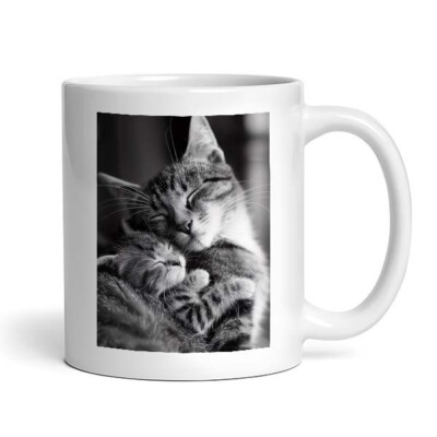 Mama Baby Cat #1 - Cute Funny Animals - Mug