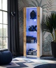 NEW Free Standing Living Room Display Cabinet in Matt LED Lighting Tivoli