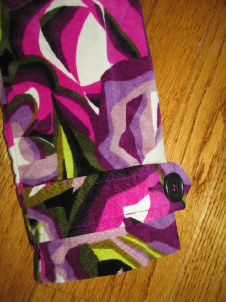 Chaqueta gabardina Missoni for Target Girls talla L púrpura pasión floral terciopelo Foto 4 de 4