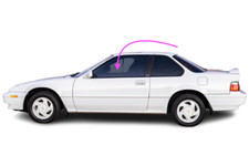 Fits: 1988-1991 Honda Prelude 2D Coupe Front Left Driver Side Door Window Glass