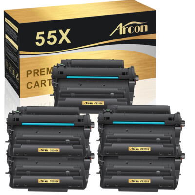 5PACK CE255X 55X Toner Cartridge for HP LaserJet Enterprise 500 MFP M525dn M525f