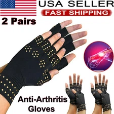 4pcs Arthritis Gloves Copper Compression Gloves Therapeutic Medical Hand Support