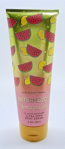 3 BATH & BODY WORKS WATERMELON LEMONADE 24 HR MOISTURE ULTRA SHEA BODY CREAM 8oz - 第 2/7 張圖片