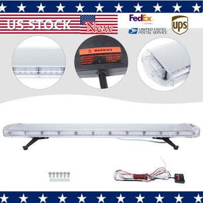 51'' 96 LED Amber Strobe Light Bar Emergency Beacon Warn Tow Truck Response