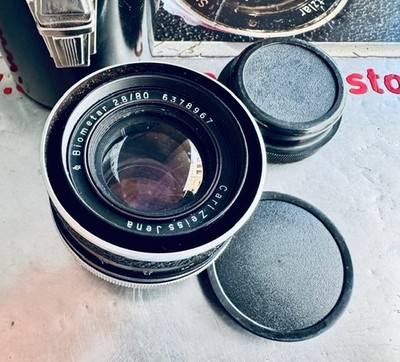 Für PRAKTINA - Carl Zeiss Jena Objektiv Lens Biometar 2,8 /80mm 1Q & case
