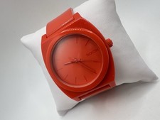 Orologio Nixon Time Teller Minimal Unisex Arancione Rosso Non Testato Leggi