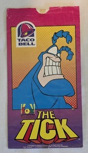 Taco Bell The Tick Comic Kid's Meal Bag Vintage 1995 Used See Pictures