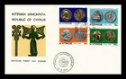 Dr Jim Stamps Cypress Ancient Coins 4V Set First Day Cover