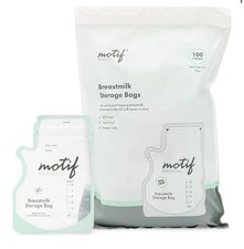 Motif Medical Breast Milk Storage Bags 8oz Single Use Bags 100 count BPA-Free