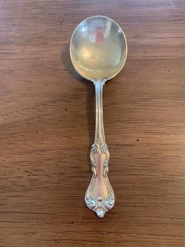 reed and barton sterling silver Marlborough Cream Soup Spoon 5 1/2”
