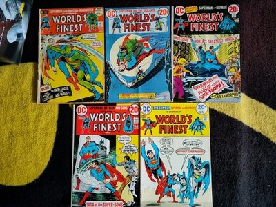 5x US DC WORLD´S FINEST SUPERMAN BATMAN AB 1972 212 214 215 217 218 221  SONS