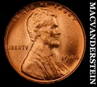 1944 Lincoln Wheat Cent - Red Choice Gem Brilliant Unc  No Reserve  #K4308