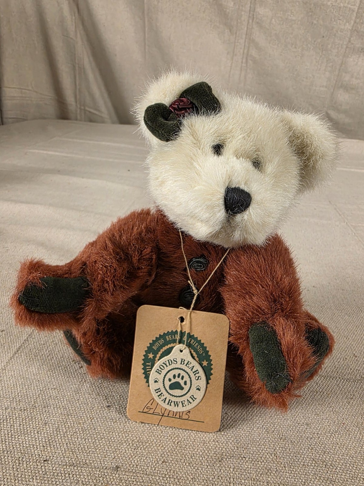 Boyds Bears Glynnis The Archive Collection Plush Bear with Tags