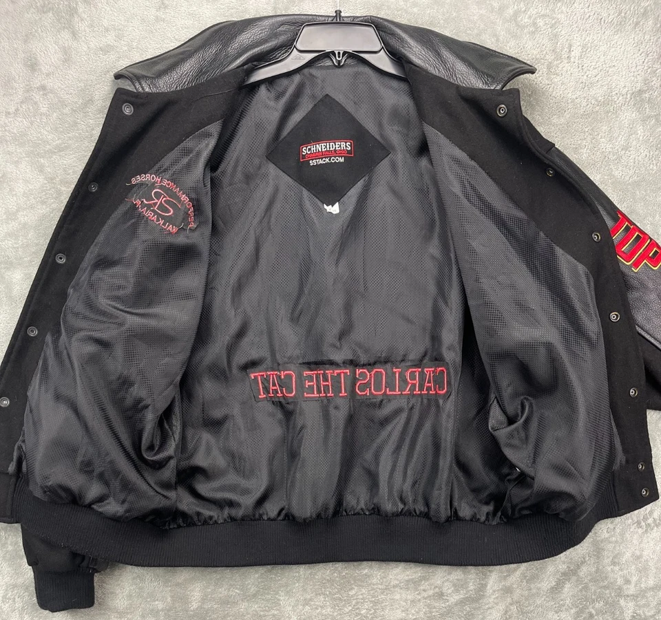 Chaqueta Schneiders All American Quarter Horse Congress 2013 XL Cuero Negro Lana Foto 3 de 4