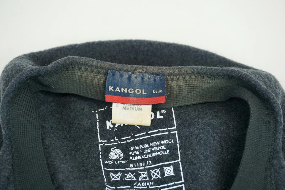 Boina con logotipo de lana gris vintage Kangol talla M - Imagen 4 de 4