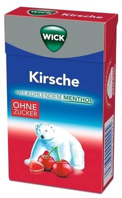 20x Wick Cherry Eucalyptus Sugar Free Cough Lozenge Box 46g- Ships from Germany!