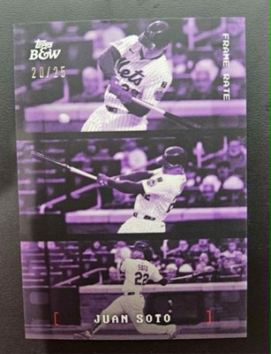 2025 Topps Black & White Baseball Juan Soto Frame Rate / 25