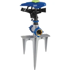 Best Garden Poly & Metal 5800 Sq. Ft. Triple Spike Impulse Sprinkler JR0740 Best