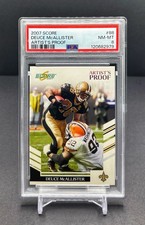 2007 Donruss Score - DEUCE MCALLISTER - Artist’s Proof #/32 SP Saints #88 PSA 8
