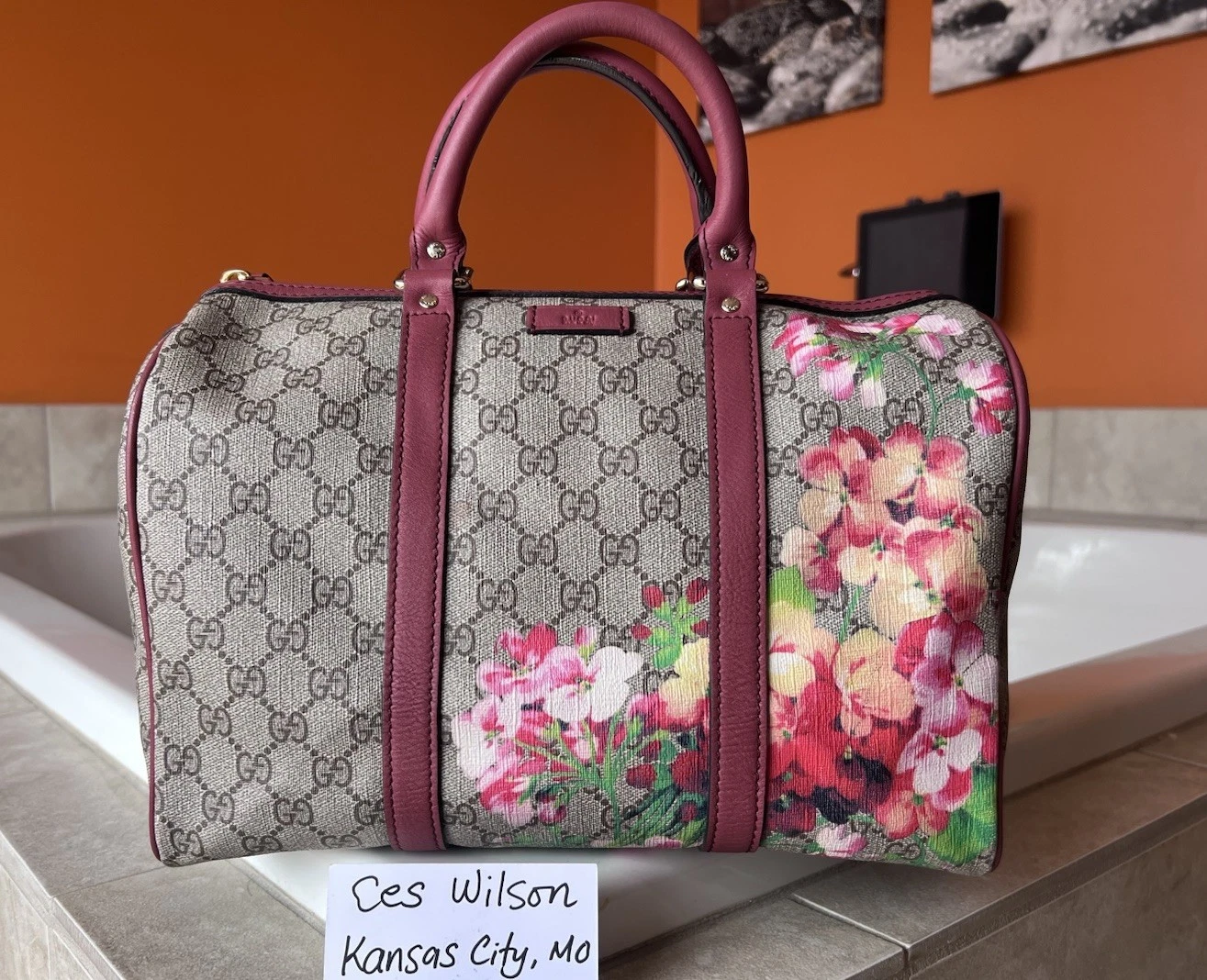 Sac Gucci Supreme Blooms Medium Boston