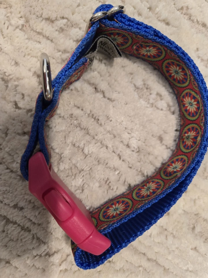 Winni & Me шерсти носить собаки воротник маргаритки на васильковый синий фон - Изображение 3 из 3