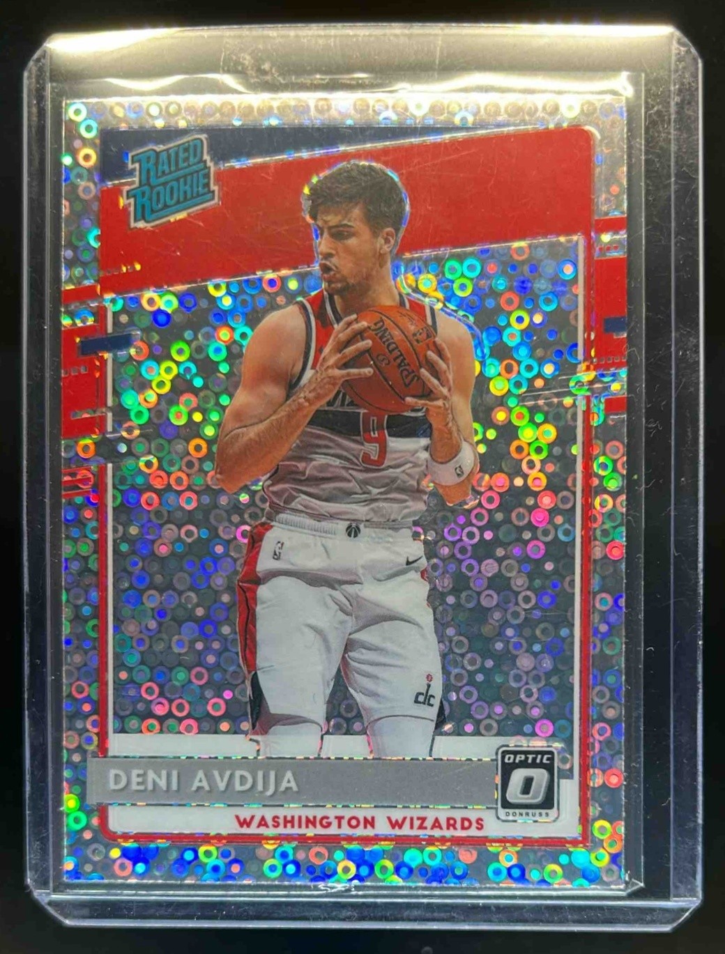 2020-21 Donruss Optic Deni Avdija Fast Break Holo RC #159 Wizards