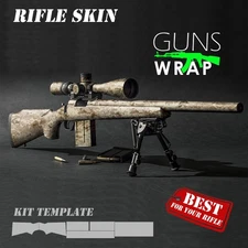 Camo Guns Wrap Skins Premium Vinyl Sticker Matte Rifle Pre-Cut AO