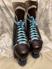 Riedell Classic Skates Size 8 Full Leather 166 Boots. Made USA Great Condition