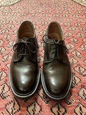 Tricker’s Woodstock Country Derby Shoes Brown UK 9 Fit 5 Made In England