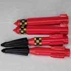 1988 Vtg Gi Joe Cobra Rattler Tiger Rat Red Missile x4 Vehicle Part Piece