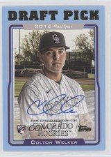 2022 Archives 2005 Topps Draft Picks Blue 18/25 Colton Welker #05DP-CW Auto n0c