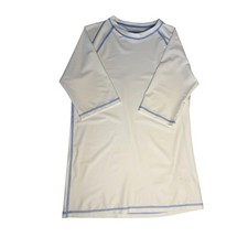 Crewcuts Kids White Blue UPF 50 Rashguard Swim Shirt XL 12-14 CG923 NWT