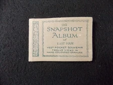 Mini Postcard Snapshot Album of East Ham 12 Fold Out Views