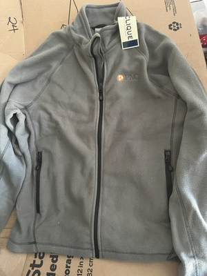 #ad NEW WITH TAGS PNC BANK FULL ZIP FLEECE JACKET CLIQUE ADULT MEDIUM $29.99